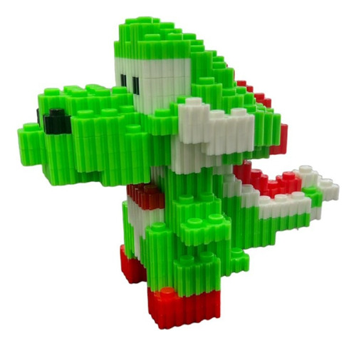 Armable 3d Micro Blocks Yoshi 11cm 535 Piezas