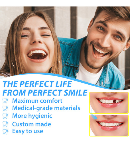 Una Dentadura Sólida Para Empaste Temporal Con Partículas De