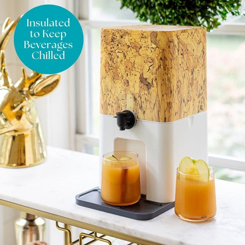 Dispensador De Vino Y Bebidas Bebly 3l Corcho Aislado