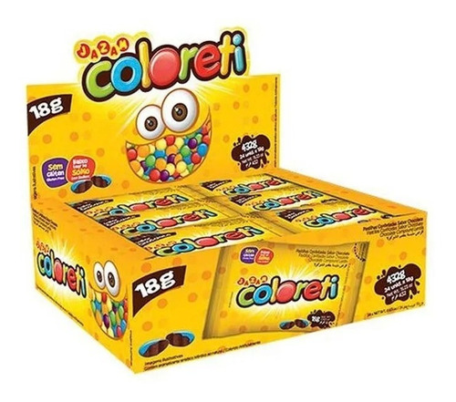 Confite Grajea Coloreti Caja 18 Unidades 432g