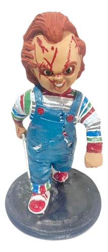 Action Figure Boneco Chucky Brinquedo Assassino 18cm Resina