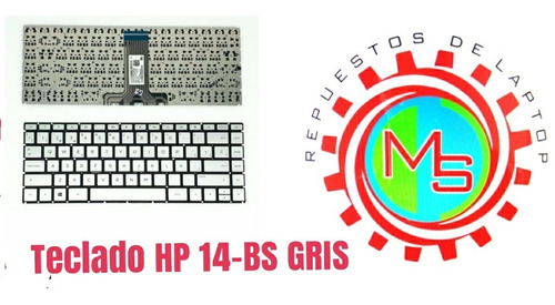 Teclado Hp 14-bs Gris