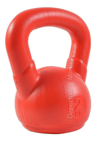 Pesa Rusa De 2 Kg Pesas Sol Kettlebell Pvc Rellena En3x