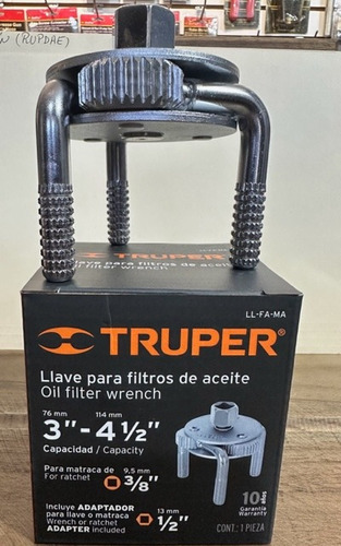 Llave Para Filtros De Aceite Truper