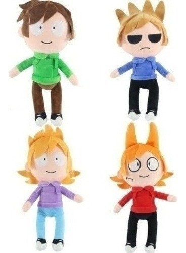 4 Muñecos De Anime De Peluche Eddsworld, Regalo Para Niños