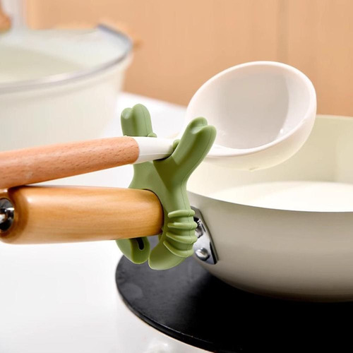 Soporte Multifuncional Para Cucharas Y Sartenes De Silicona