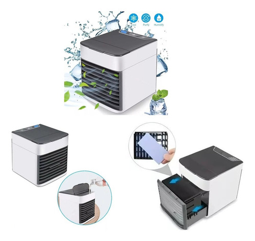 Mini Climatizador De Ar Umidificador Portátil Quarto Sala