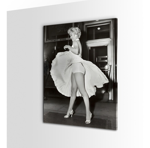 Cuadro En Canvas Marilyn Vestido Blanco Para Sala O Recamara