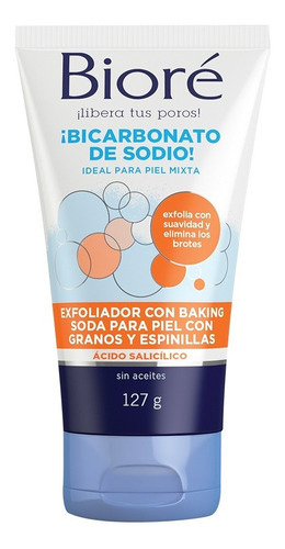 Exfoliante Facial Con Bicarbonato De Sodio Bioré 127 G