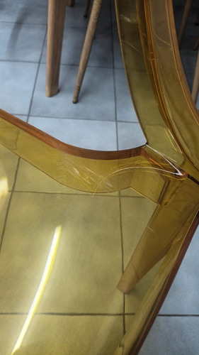 Silla Luis Xv Acrílico Apoyabrazos Outlet