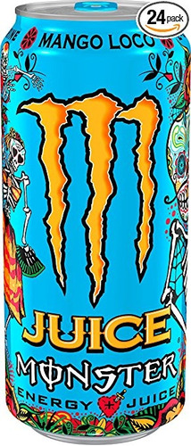 Jugo De Monster Energy, Mango Loco, De 16 Onzas (paquete De 