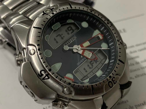 Citizen Aqualand Jp1060 C500 Azul Wr200m Duplez Japan