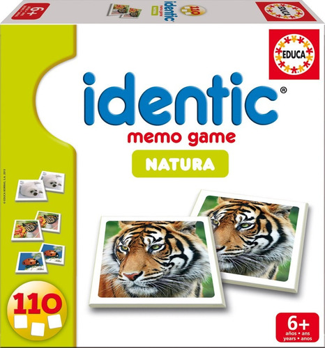 14783 Animales Identic Natura Juego Memoria 110 Piezas Educa