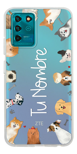 Funda Para Zte Para Mujer Razas Perritos Personalizada