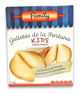 Galletas De La Fortuna Kids Sabor Vainilla X 12u Cajita