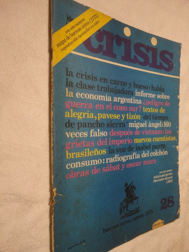 Revista Crisis Número 28 Agosto   1975