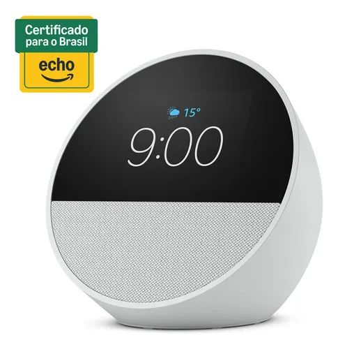 Echo Spot 2024 Com Alexa Despertador Inteligente Branco