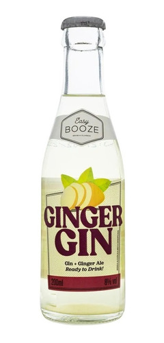 Imagem 1 de 2 de Bebida Mista Ginger E Gin Easy Booze 200ml