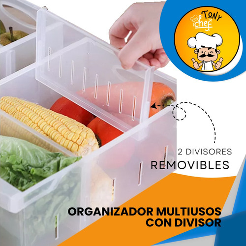 Organizador Multiusos Apilable Con Divisor Y Tapa | Versátil