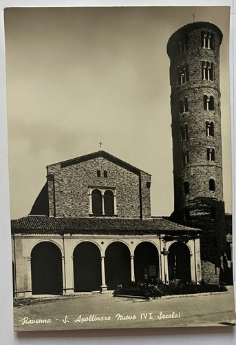 Antigua Postal, Iglesia San Apolinar, Rávena, Italia, P0247