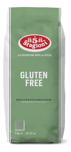 Harina Para Pizza Sin Gluten Le 5 Stagioni 00 - 4 Kg