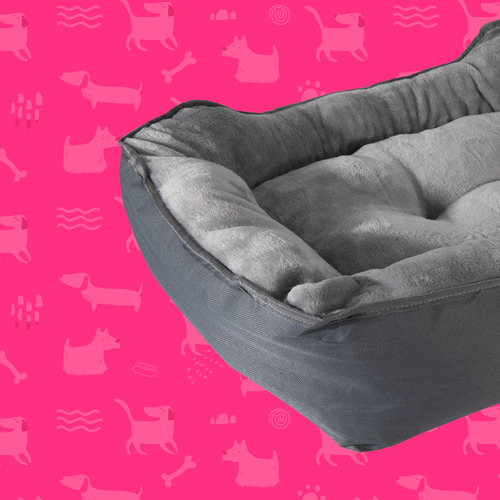 Imagen 2 de 4 de Cama Samba Para Perros Pequeños Color Gris Claro