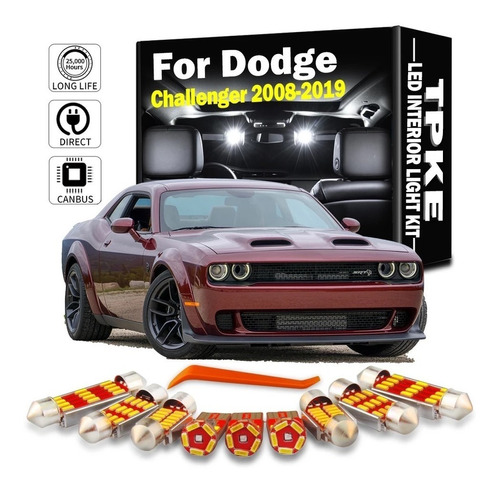 Kit Iluminacion Led Interiores Dodge Challenger 2015 2022 