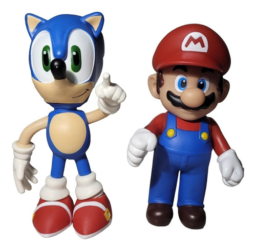 Sonic E Mario Bonecos Coleção Games- Pronta Entrega