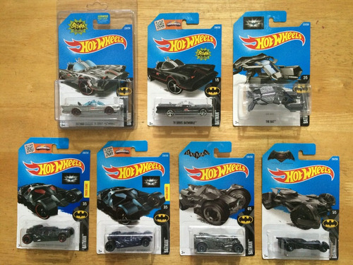 7 Hot Wheels Batman 2016 Colección Completa 5/5 Envio Gratis