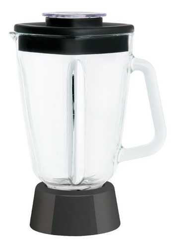 Imagen 2 de 5 de Licuadora Imusa Powermix Glass 5V 1.25 L negra con vaso de vidrio 110V - 120V