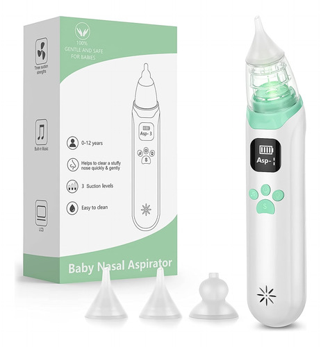 Aspirador Nasal Electrico,nasal Con 3 Cabezales De Silicona
