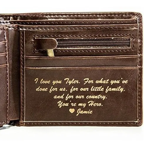 Billetera Personalizada Para Hombre Billetera De Cuero Env o gratis