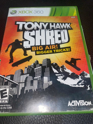 Videojuego Tony Hawk Shred Big Air Bigger Tricks! Xbox 360