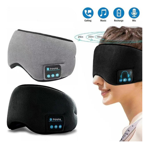 Antifaz Para Dormir Bluetooth Ajustable Respirable Y Cómodo