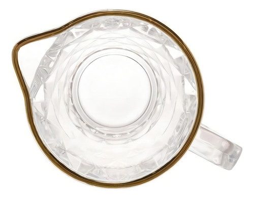 Jarra De Vidro Sodo-calcico Com Fio De Ouro Diamond 1l Lyor