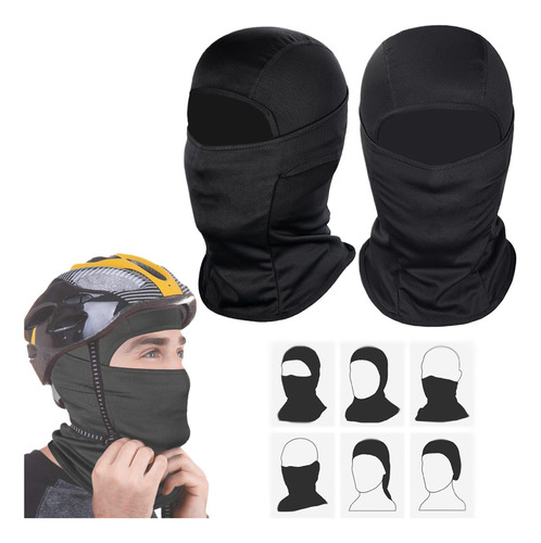 2pzs Balaclava Moto Pasamontañas Máscara Full Bandana Sol