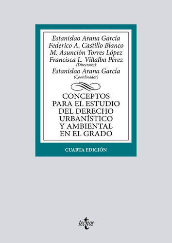 Conceptos Para El Estudio Del Derecho Urbanistico Y Ambienta, De Arana Garcia, Estanislao. Editorial Tecnos, Tapa Blanda En Español