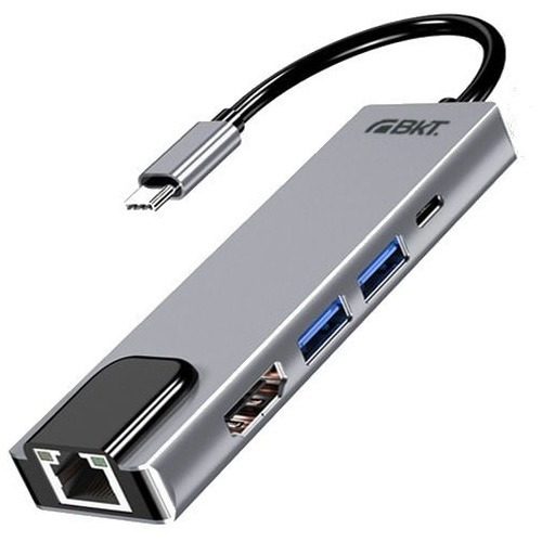 Adaptador Hub405 Usb C A Usb 3.0 Hdmi 4k Lan Rj45 Usb C 3.1