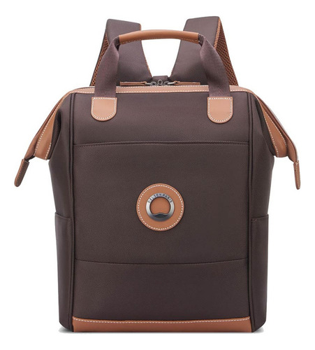 Mochila Tote Portanotebook 1 Cpt. Delsey Chatelet Air 2.0 Color Marrón
