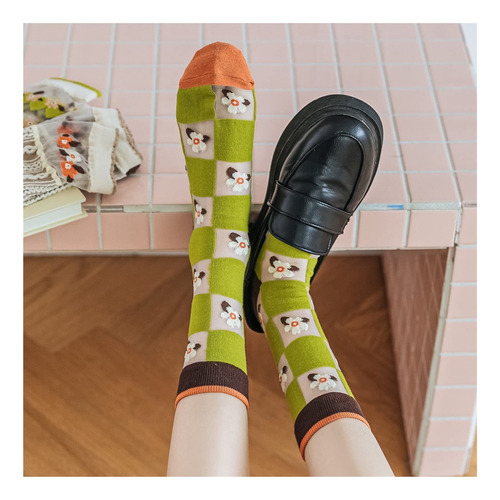 Calcetines Transparentes Para Mujer, De Malla Fina 5 Pares