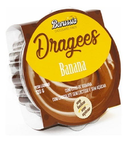 Drágeas Chocolate Com Banana Zero Açúcar, Zero Lactose 120g