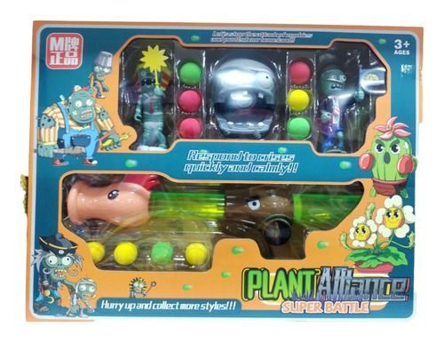 Planta Vs Zombies Juguete Disparador Dardos Pistola Niños 