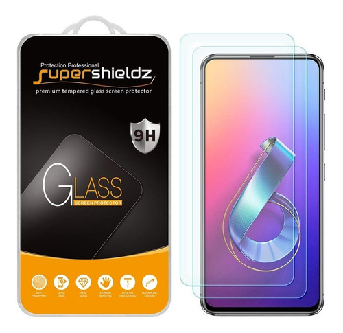 Asus Zenfone 6 Supershieldz Vidrio Templado Paquete X 2