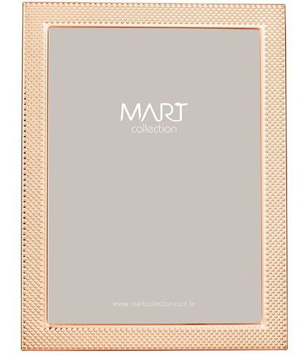 Porta Retrato Rose Gold Em Metal 20x25 Cm 8119 Mart