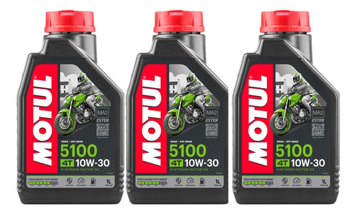 Óleo Motul 5100 10w30 Semissintético 4t Motos 3 Litros