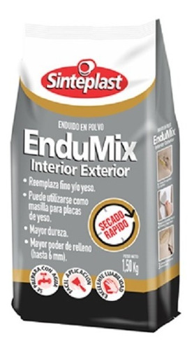 Endumix Enduido Para Interior Exterior 1.5kg Sinteplast