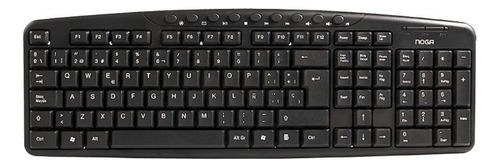 Teclado Noganet 78005 Qwerty Español España Color Negro!