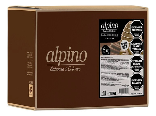 Chocolate Alpino Sticks Triturado Caja X 6kg. - 5 Soles