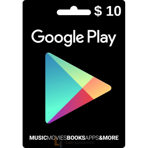 Google Play 10 Dolares Usa Playstore Gift Card Store Usd