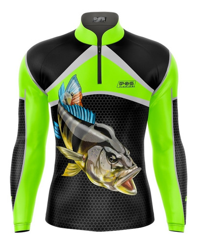 Camiseta Tucunaré Pesca  Manga Longa Dryfit  Ref 38 Uv 50+